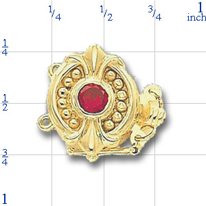81029 Ruby Bracelet Slide Clasp 
